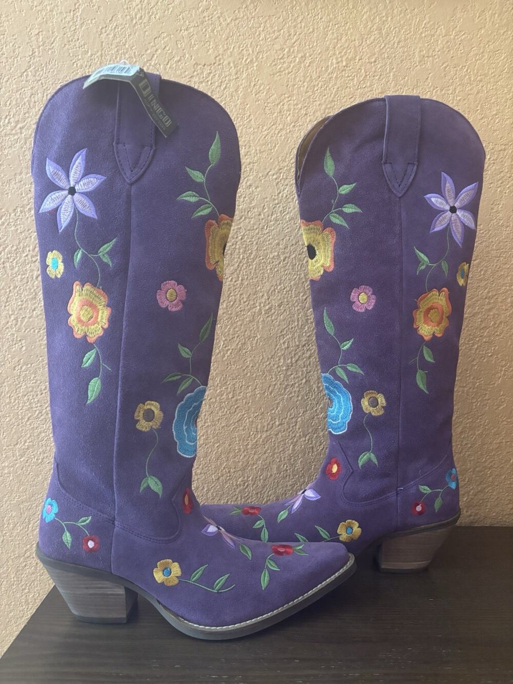 Dingo Women Flower Ariana Grande We Can’t Be Friends Tall Western Boots Size 8